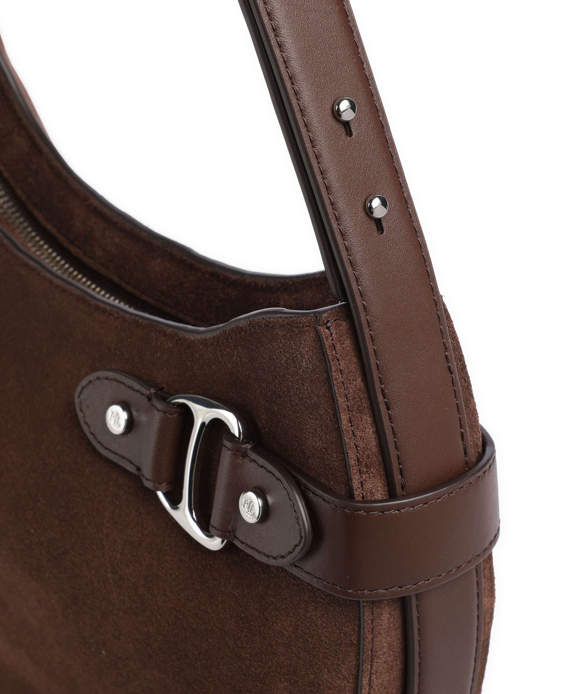 Lauren Ralph Lauren Tasha Large Hobo bag dark hickory