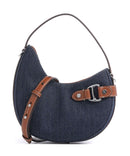 Lauren Ralph Lauren Tasha Small Torba preko ramena rinse wash denim/auren tan