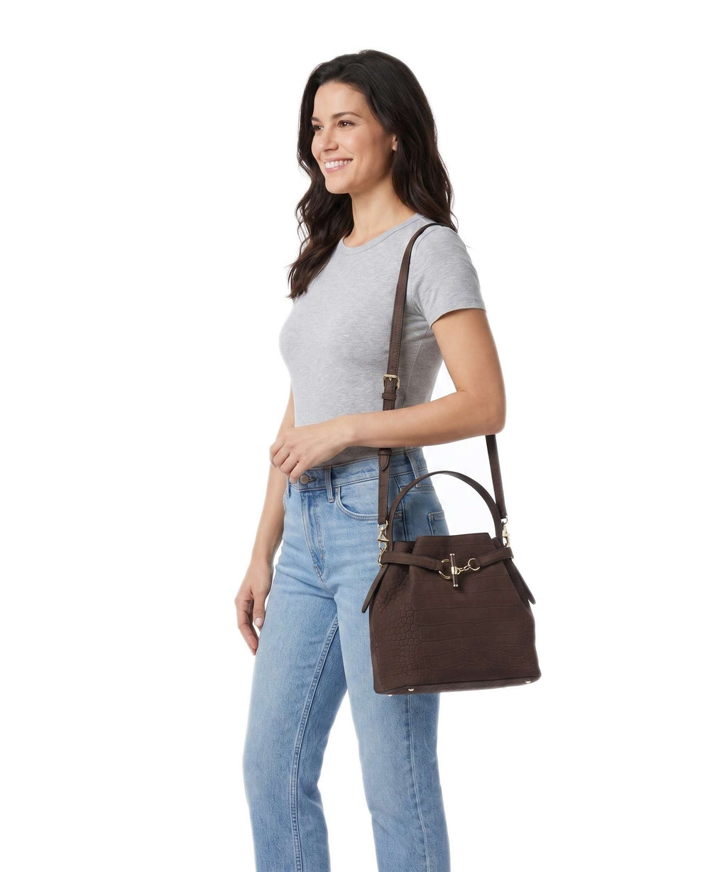 Lauren Ralph Lauren Blaike Medium Bucket bag chestnut brown