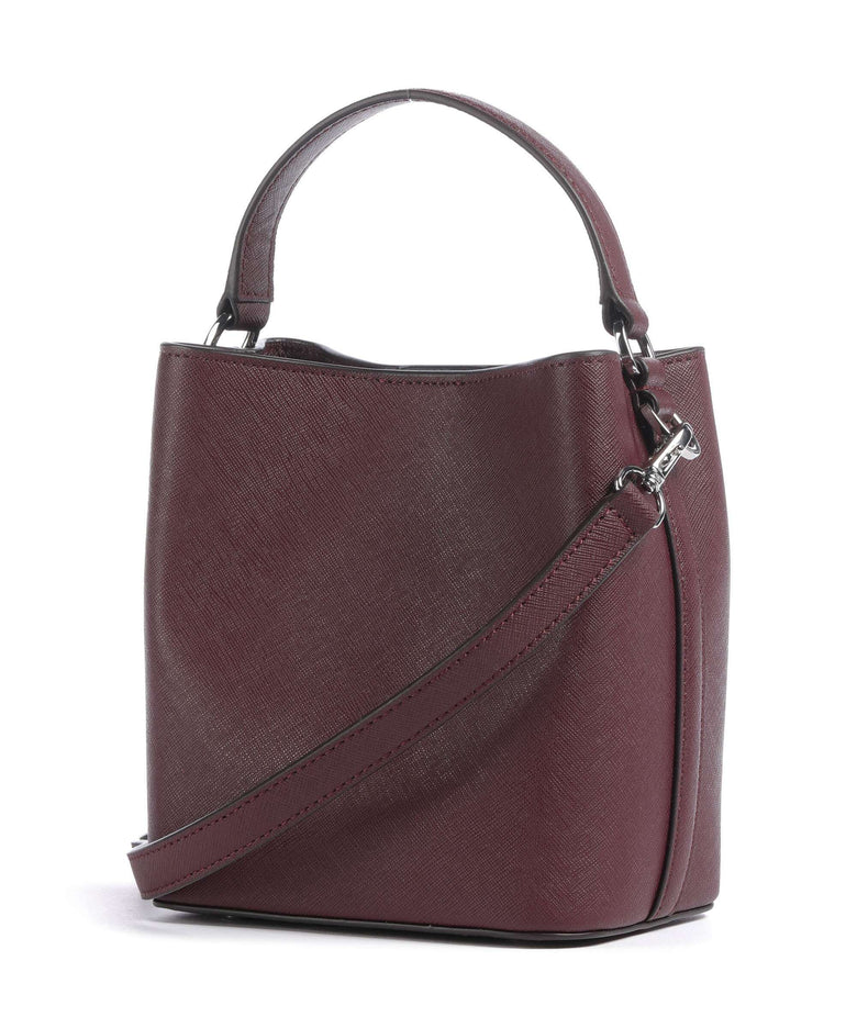 Lauren Ralph Lauren Reese Small Bucket bag dark garnet