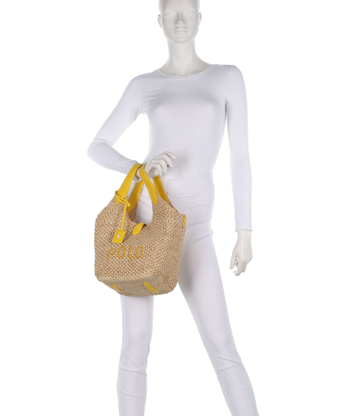 Polo Ralph Lauren Play Medium Handbag natural/canary yellow