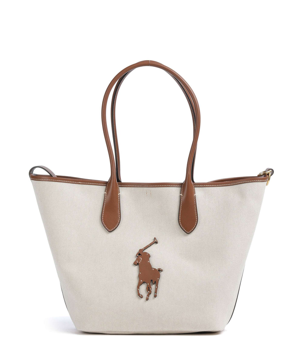 Polo Ralph Lauren Bellport Medium Tote bag natural/cuoio