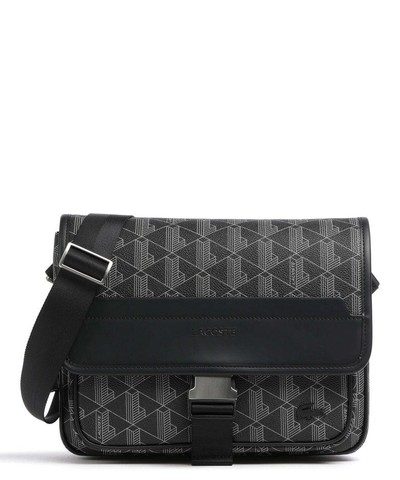 Lacoste The Blend Messenger bag monogram noir/gris