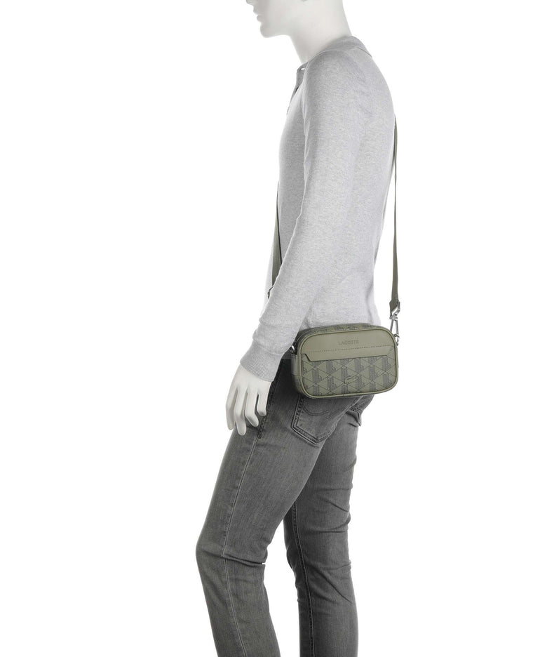 Lacoste The Blend Crossbody bag mono kaki/noir