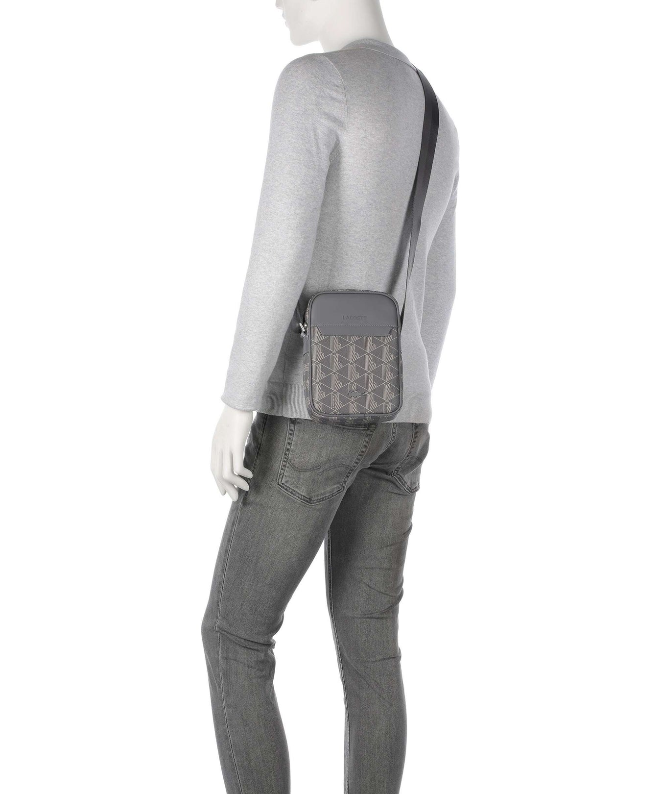 Lacoste The Blend Crossbody bag mono castlerock/string