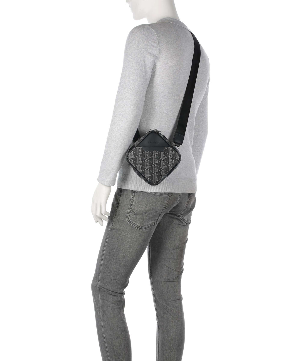 Lacoste The Blend Crossbody bag monogram noir/gris