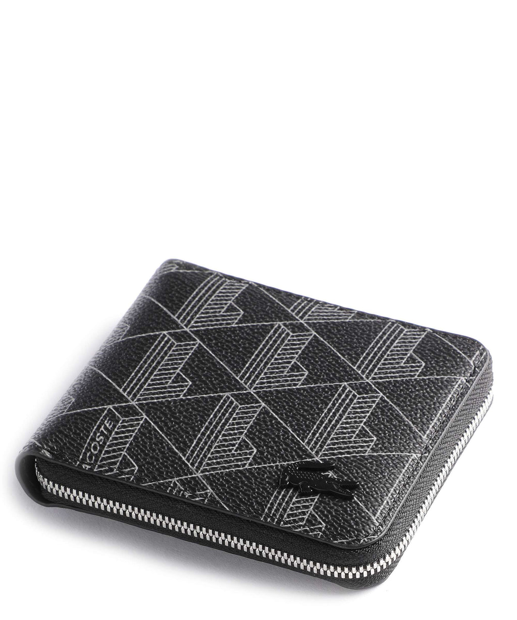 Lacoste The Blend Wallet allover monogram/noir/gris