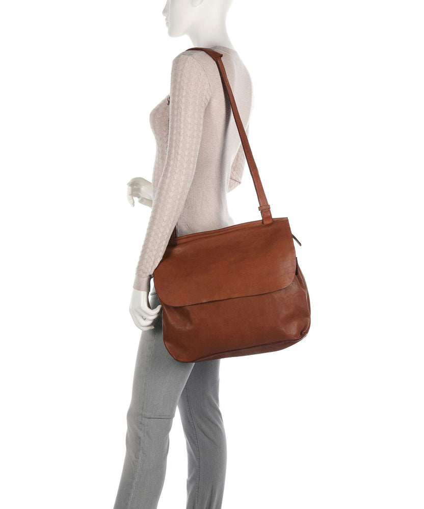 Harold's Submarine Messenger bag cognac