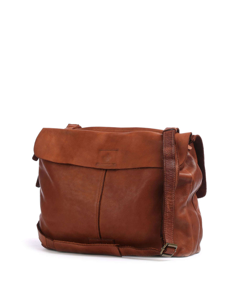 Harold's Submarine Messenger bag cognac