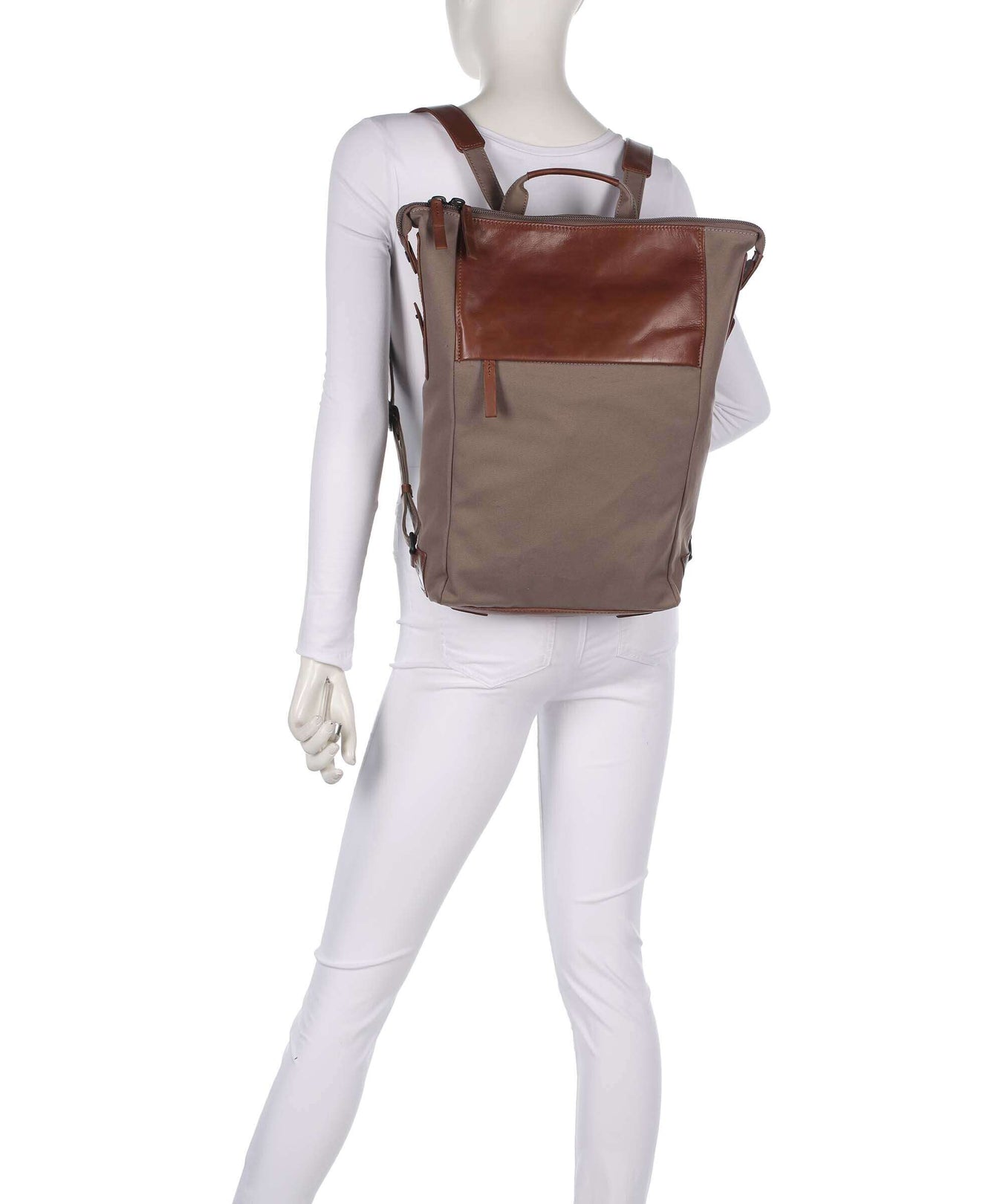 Harold's Wax Backpack sand braun