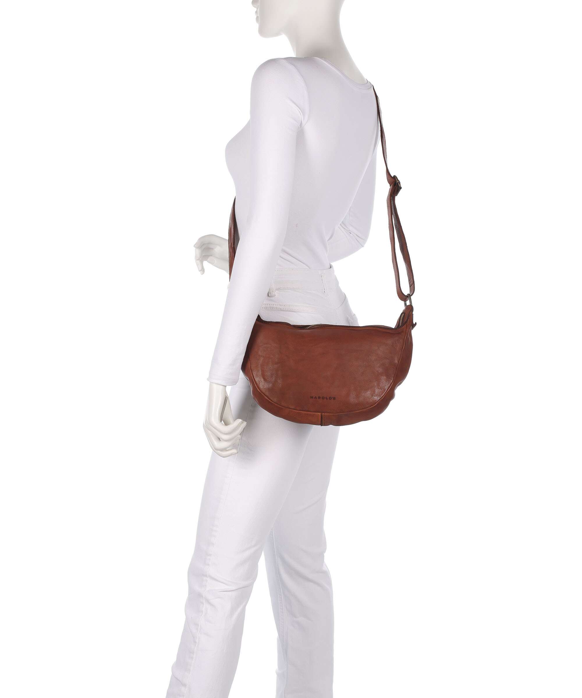 Harold's Submarine Hobo bag cognac