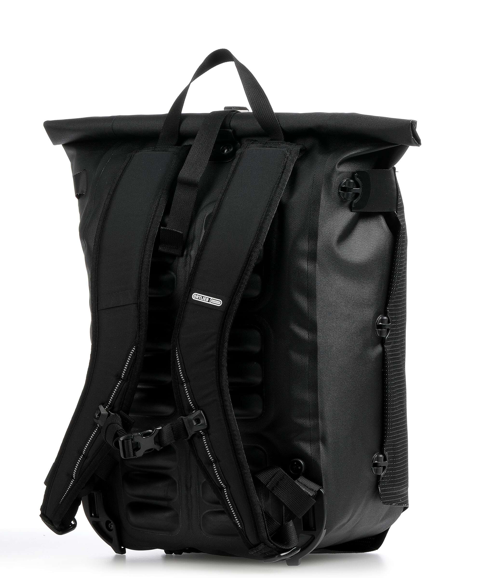 Ortlieb Vario High Vis 26 Rolltop backpack black reflective