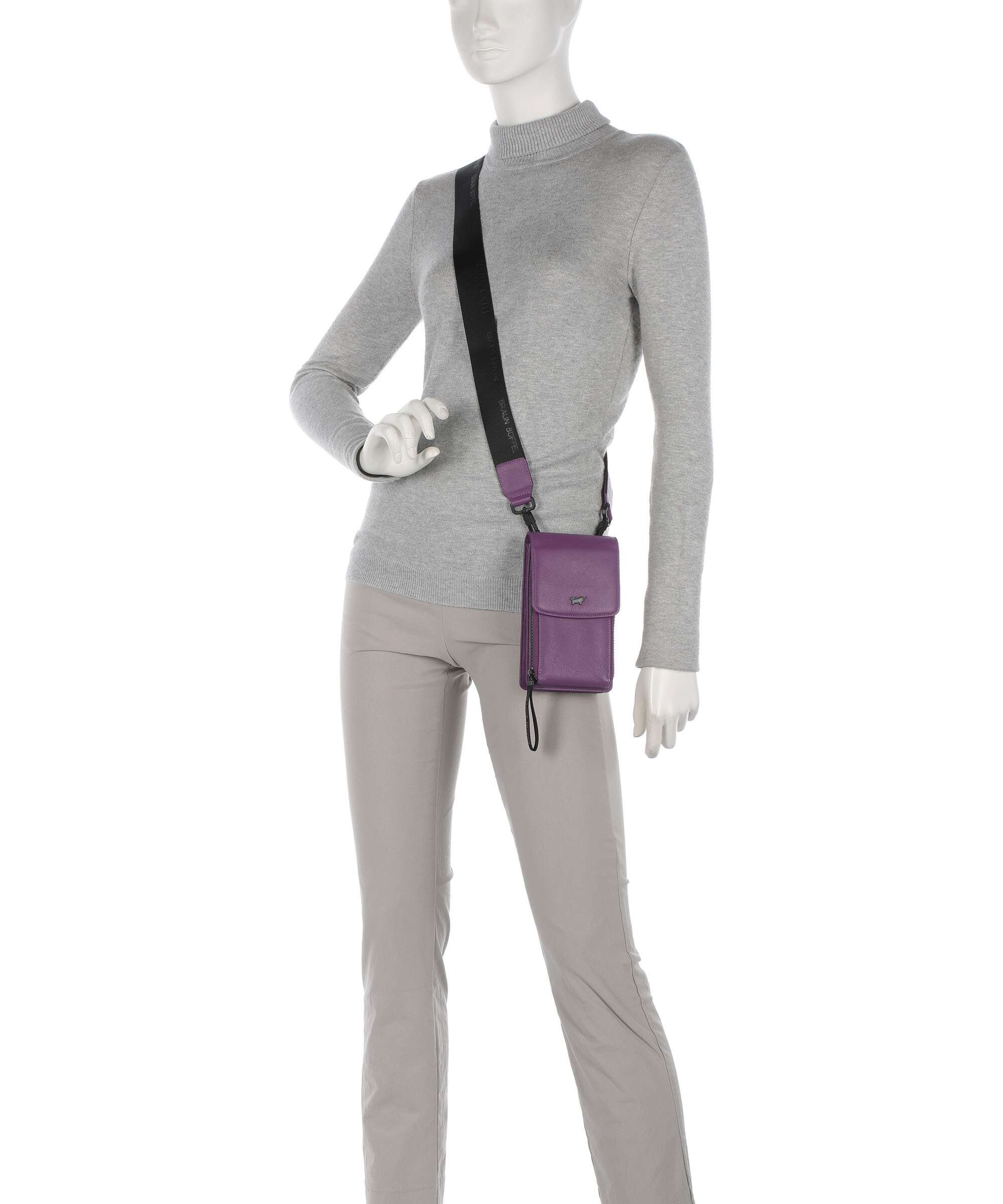 Braun Büffel Capri RFID Phone bag viola