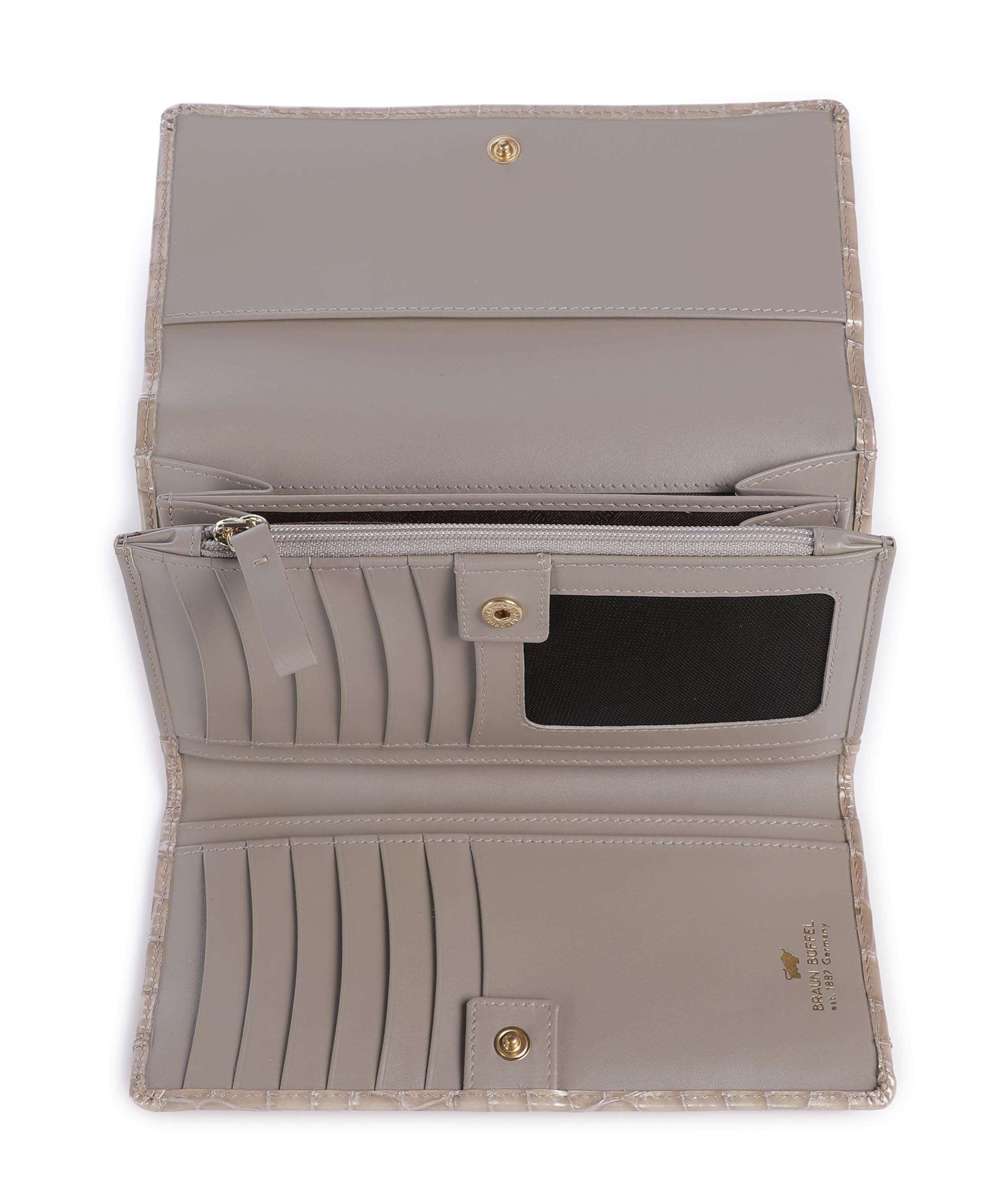Braun Büffel Verona L Wallet sand