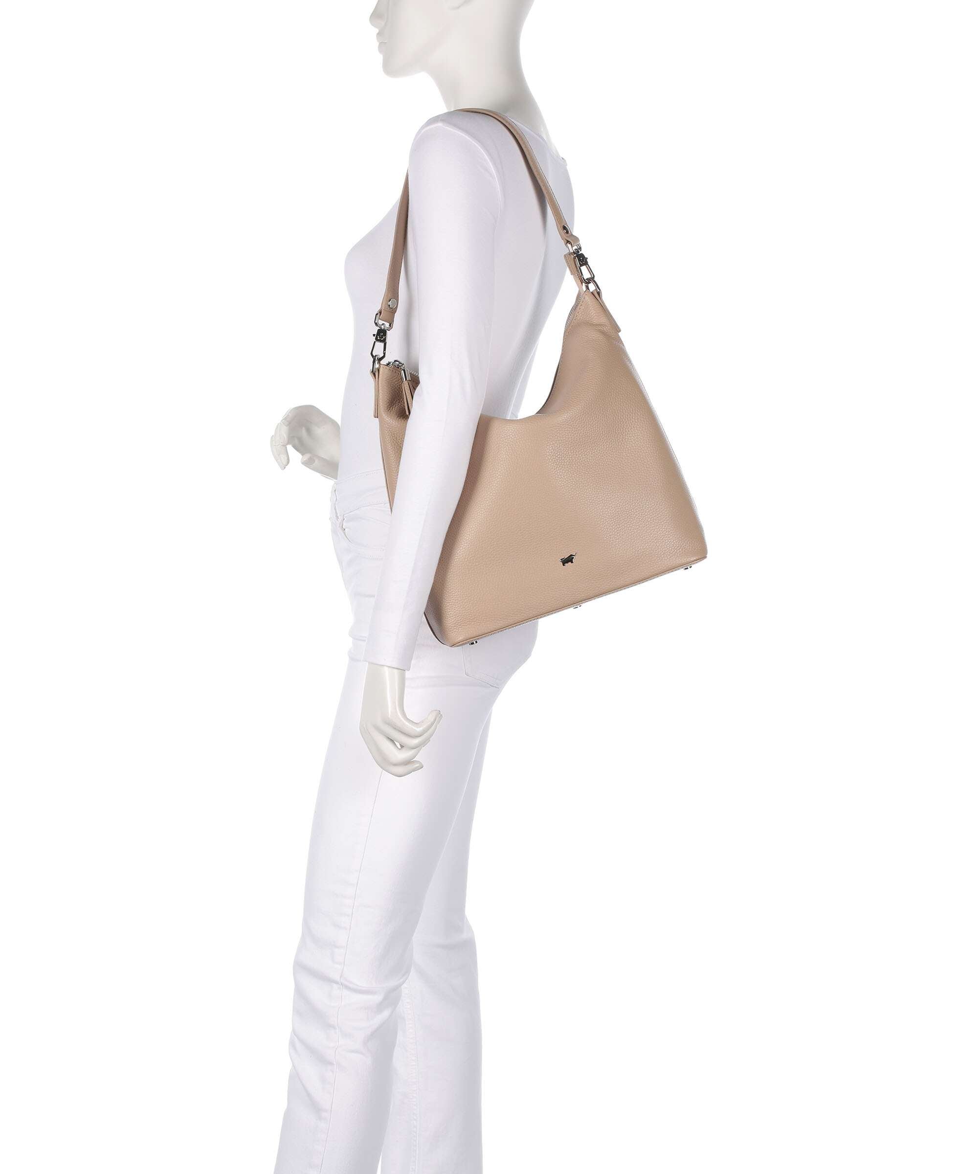 Braun Büffel Hanna M Hobo bag creme