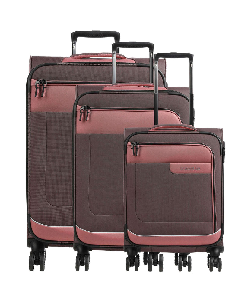 Travelite Viia Suitcase set (4 wheels) frühlingsrose