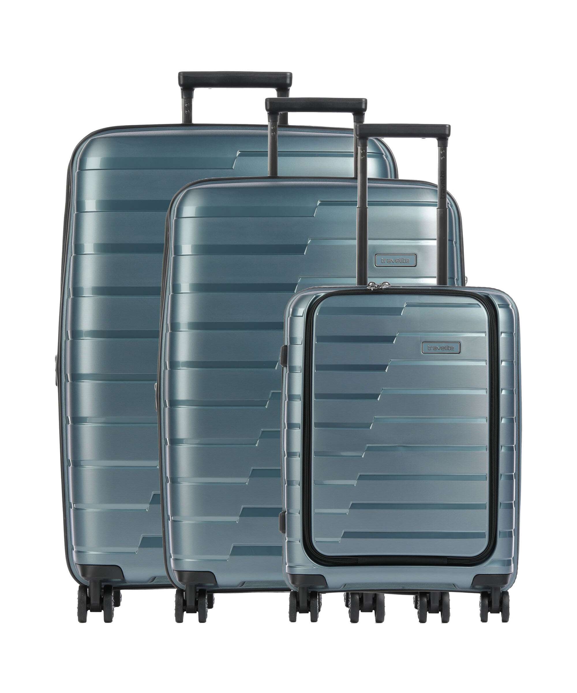 Travelite Air Base Suitcase set (4 wheels) eisblau