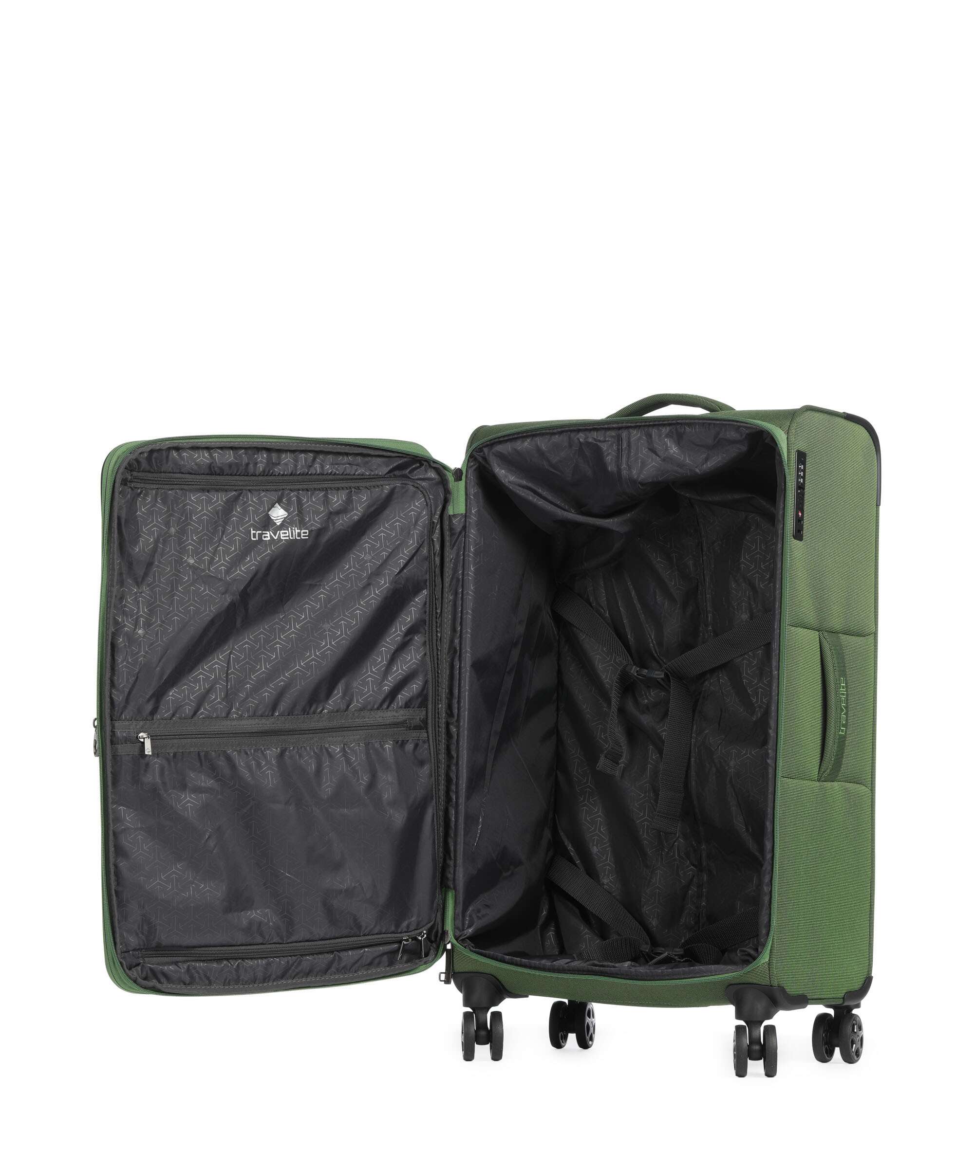 Travelite Cubis Suitcase set (4 wheels) green