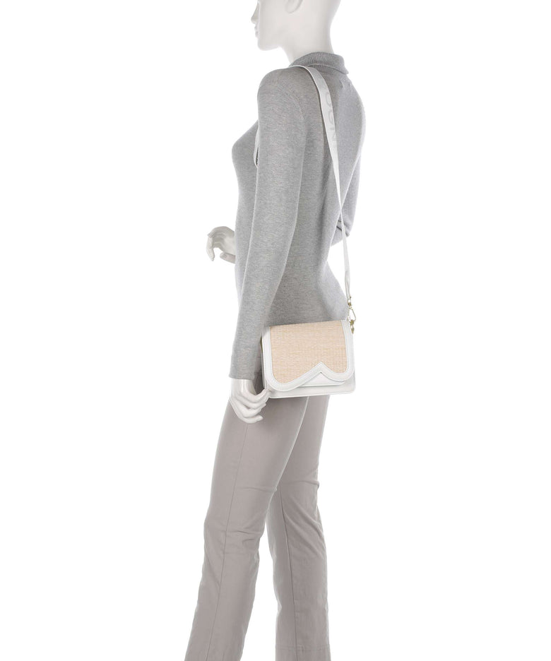 Bogner Bex Rafia Eartha Shoulder bag white