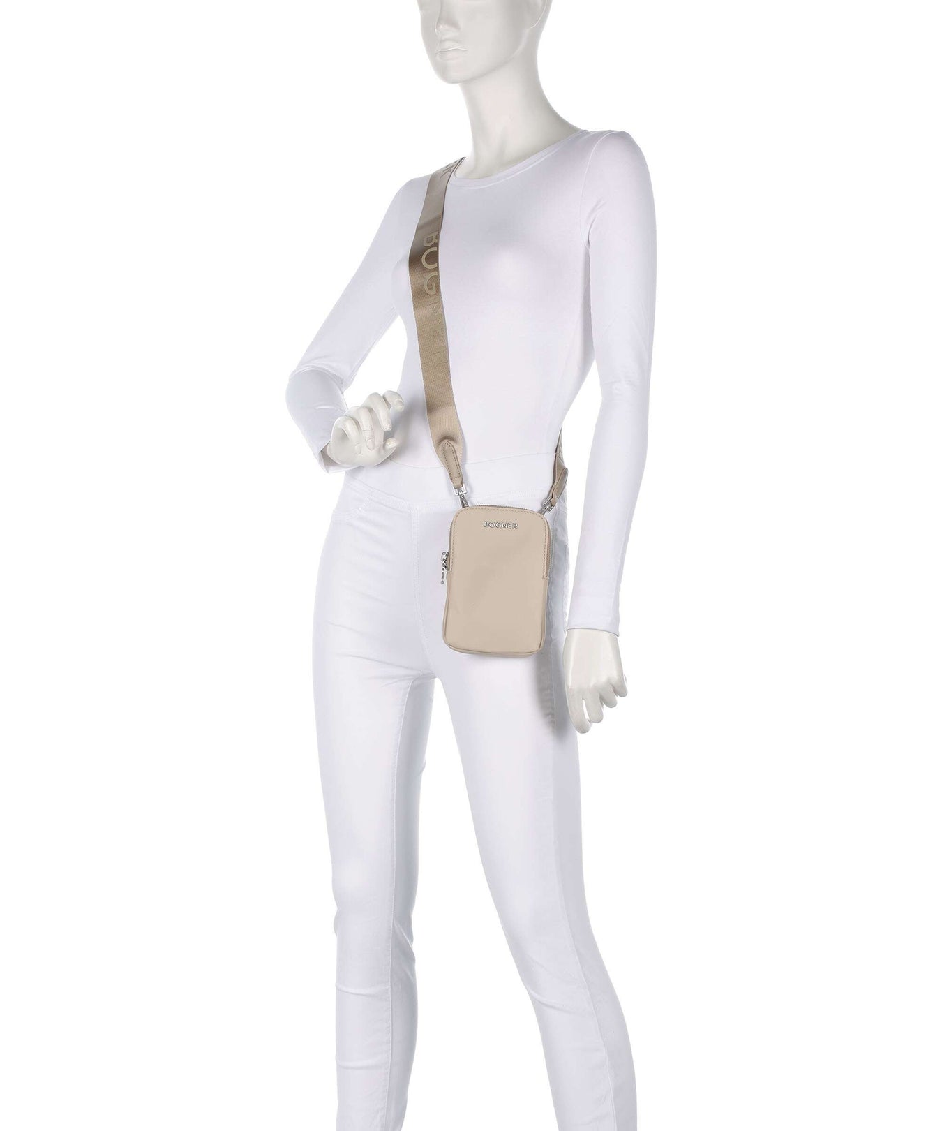 Bogner Klosters Johanna Phone bag oyster gray
