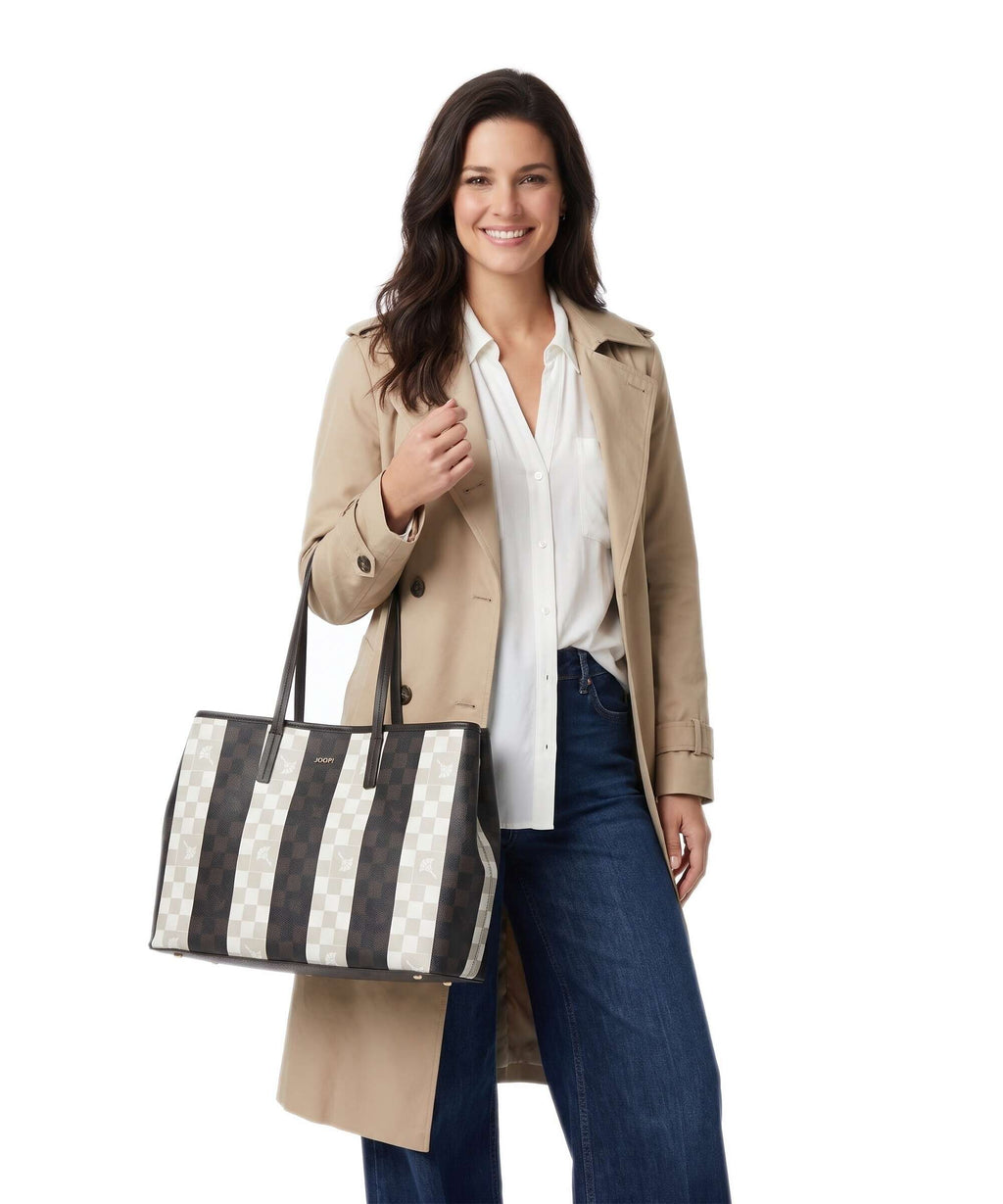 JOOP! Piazza Rigato Imogen Tote bag seal brown