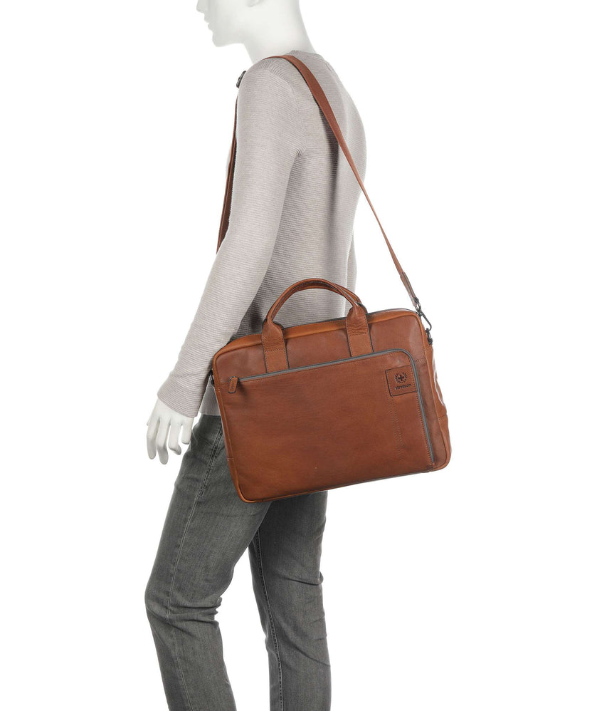 Strellson Hyde Briefcase cognac