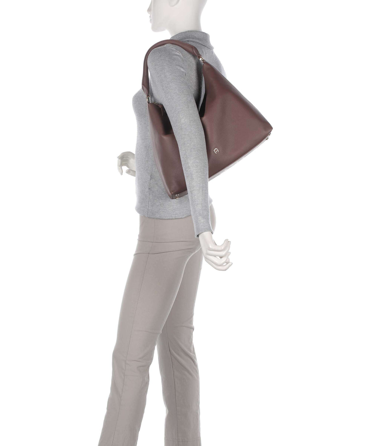 Aigner Zita M Hobo bag rosewood