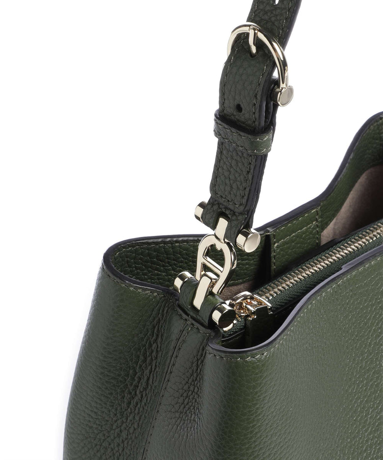 Aigner Delia S Bucket bag dark olive