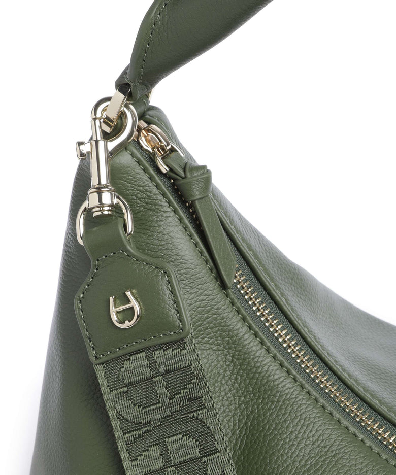 Aigner Zita M Hobo bag dark olive