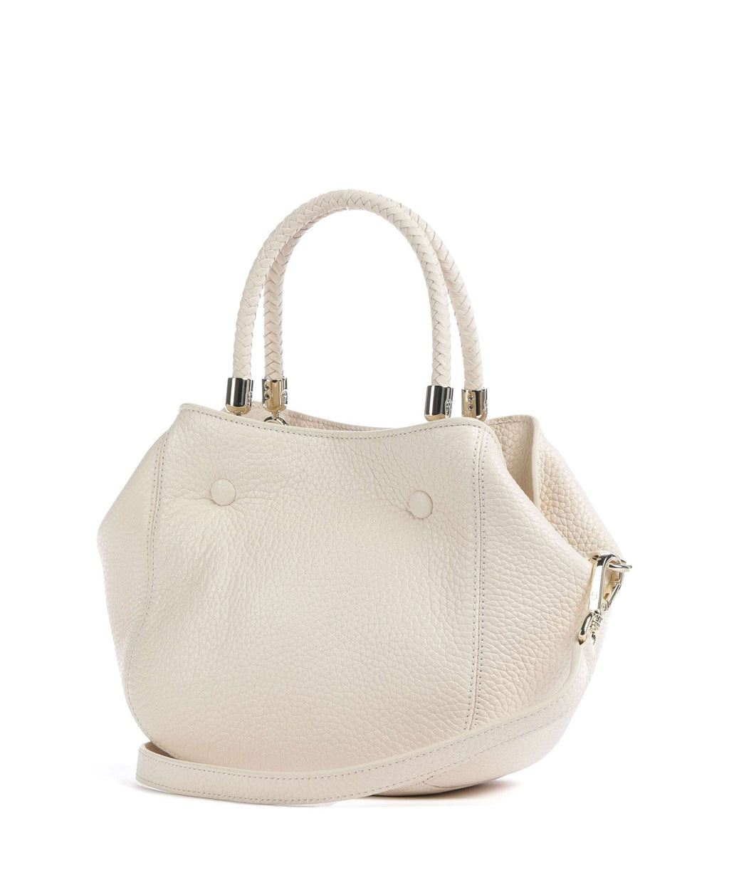 Aigner Carré Soft S Handbag macadamia white