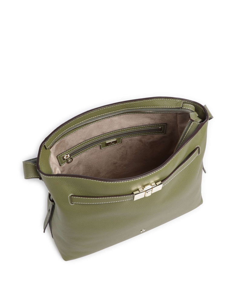 Aigner Farah M Hobo bag moss green