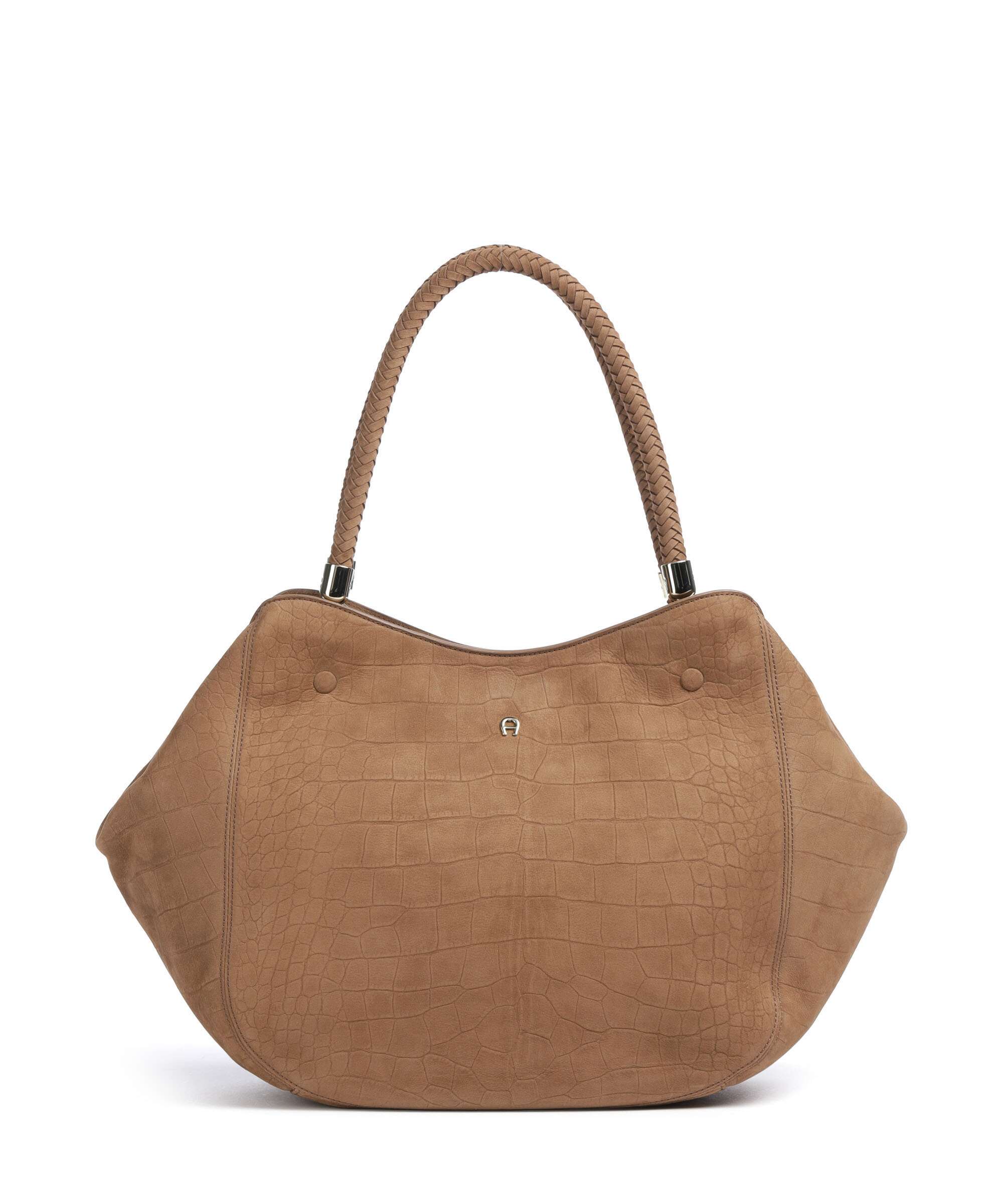 Aigner Carré Soft L Tote bag saddle brown