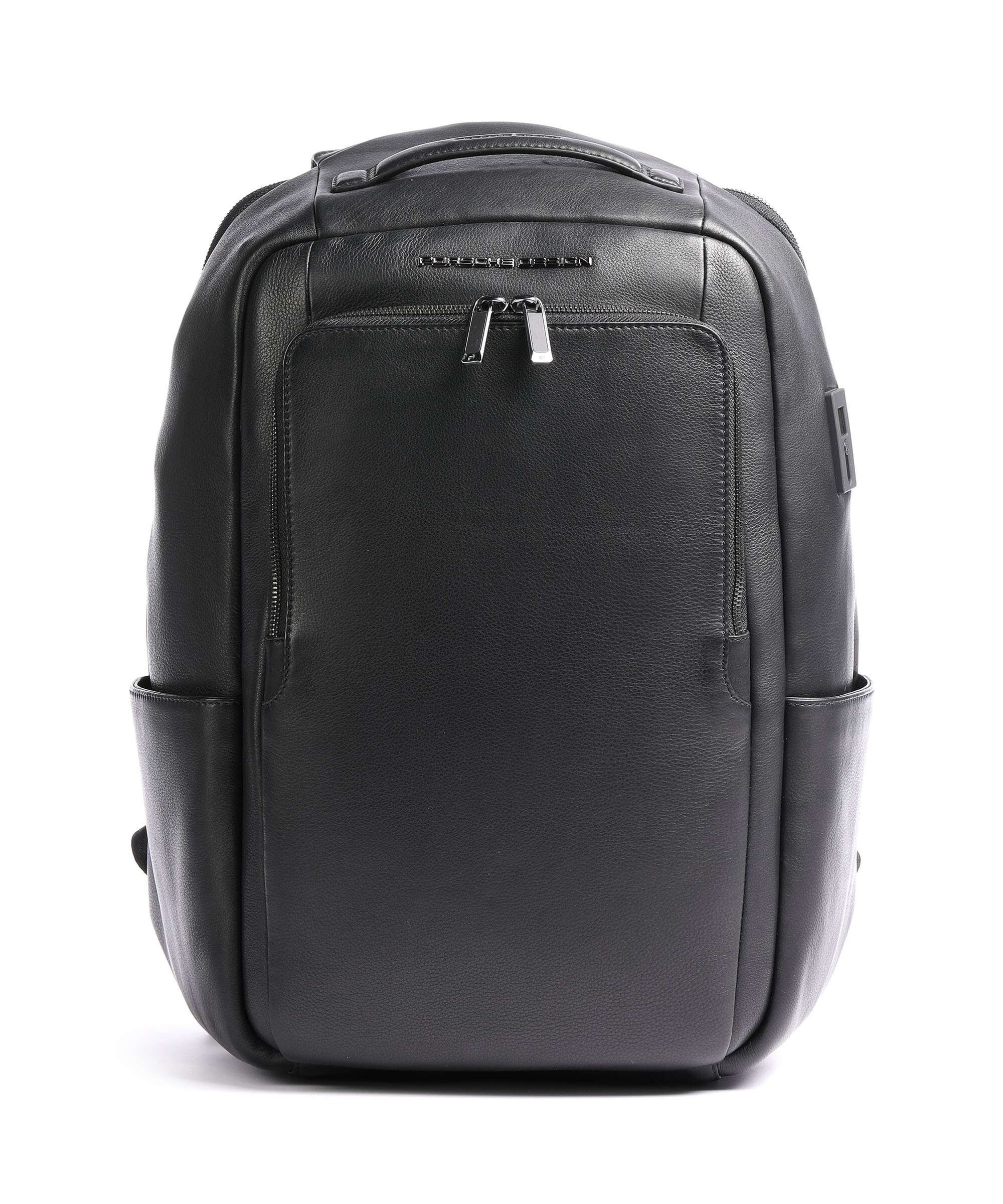 Porsche Design Roadster Leather Laptop backpack black