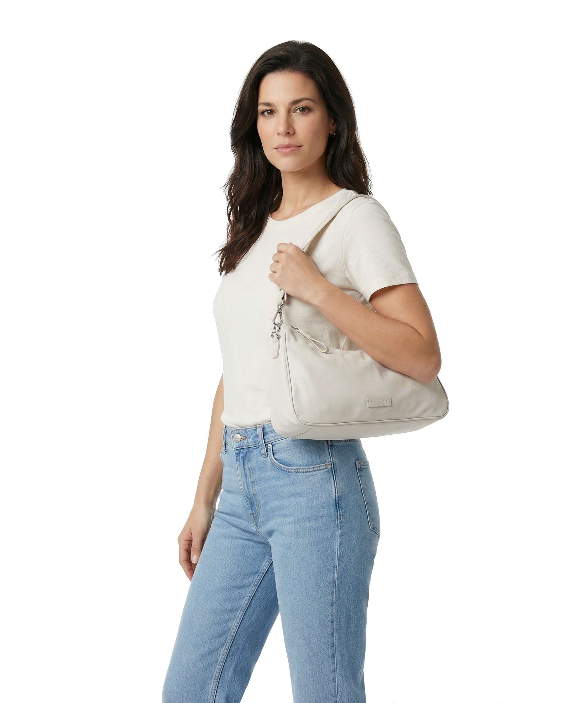 Marc O'Polo Anisa M Shoulder bag grey silk