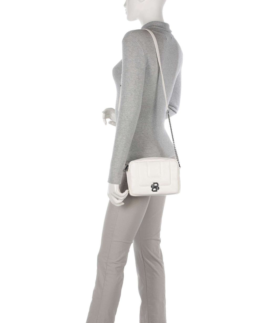BOSS B Icon Crossbody bag open white