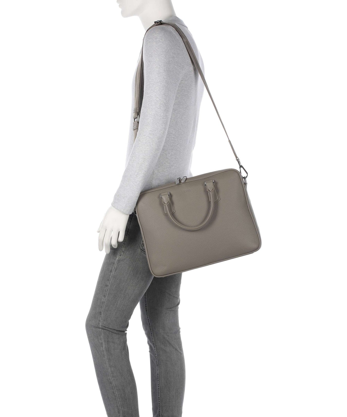 BOSS Crosstown Laptop bag open green