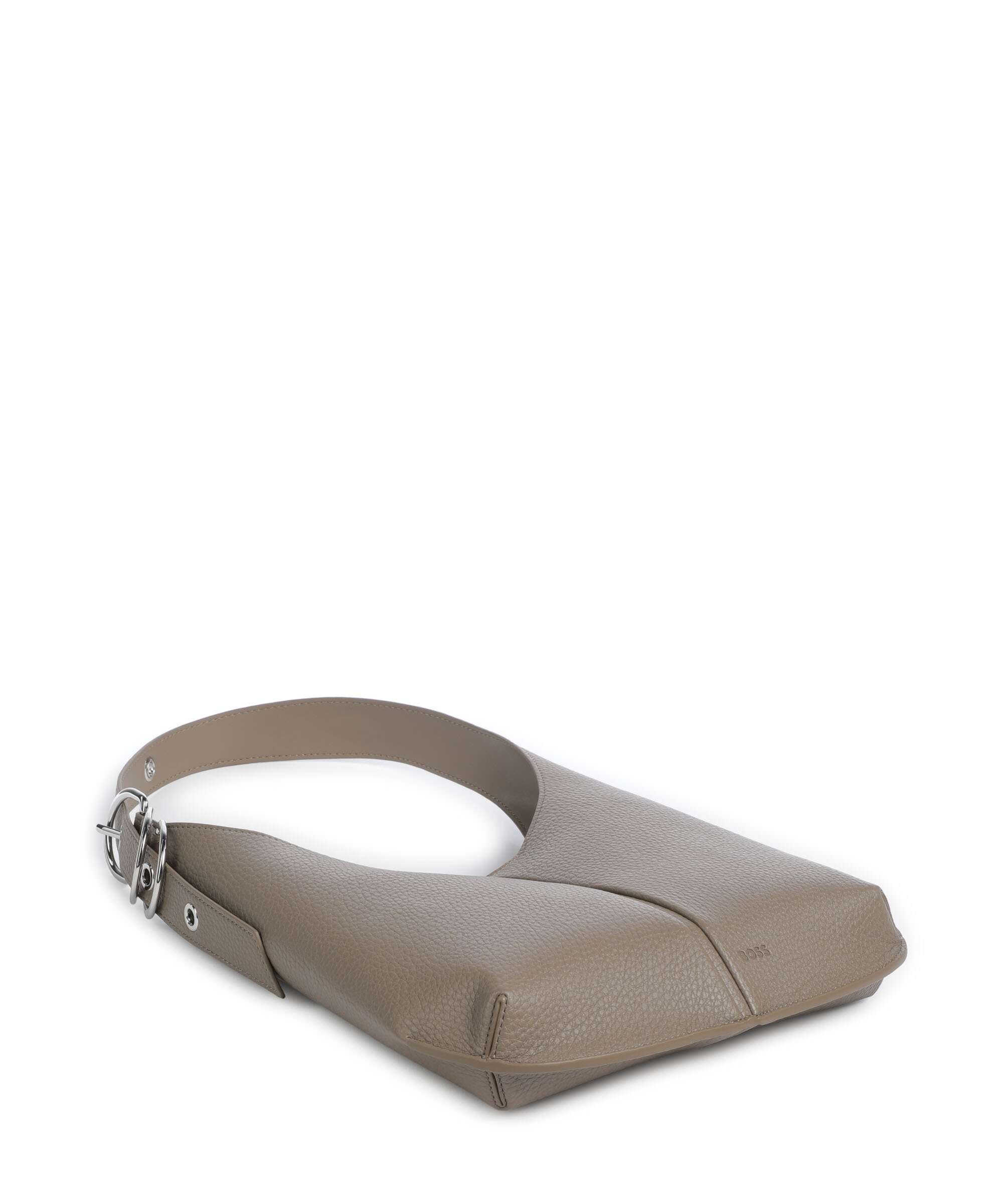 BOSS Clarice Hobo bag brown overflow