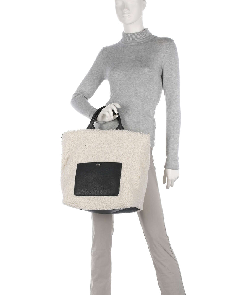 Abro Florian Raquel Handbag ivory/black