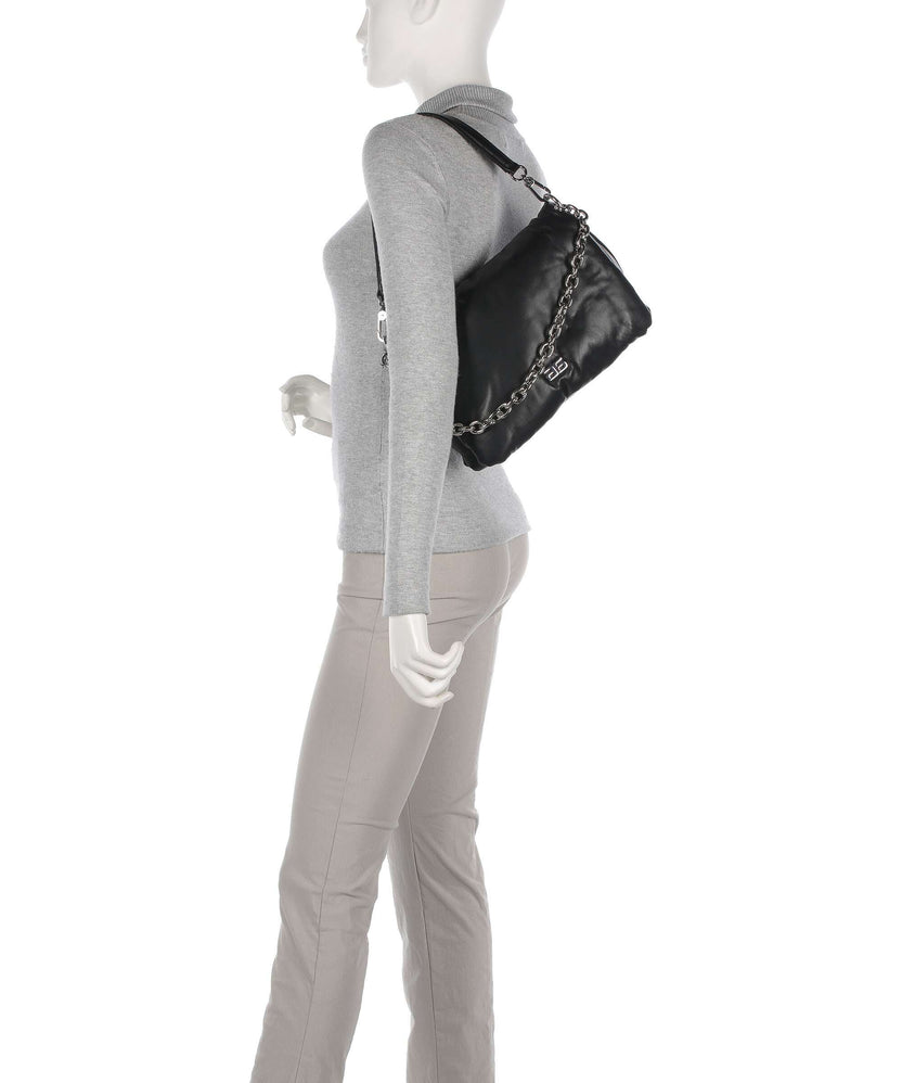 Abro Piuma_Lucido Puffer Shoulder bag black/nickel