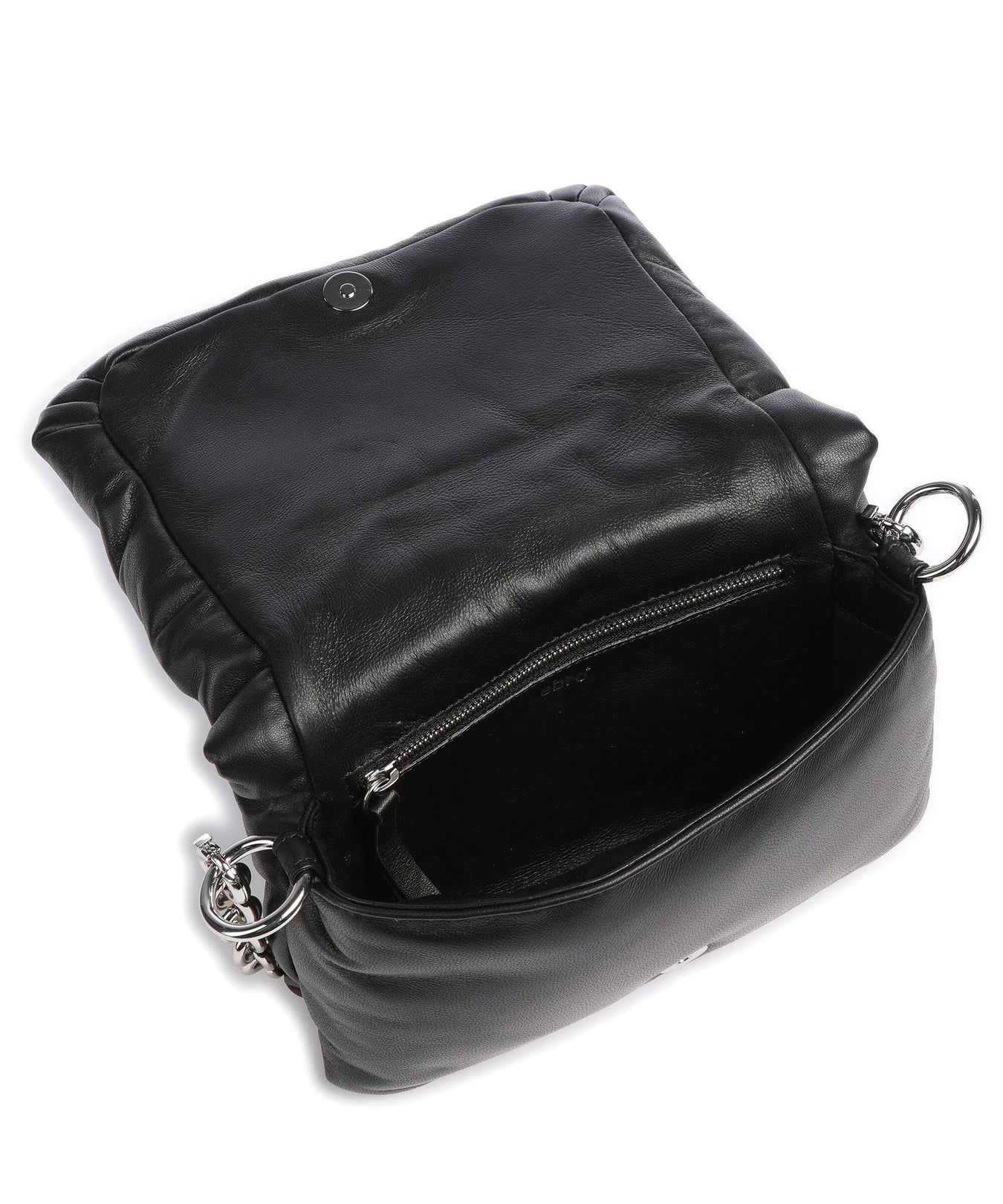 Abro Piuma_Lucido Puffer Shoulder bag black/nickel