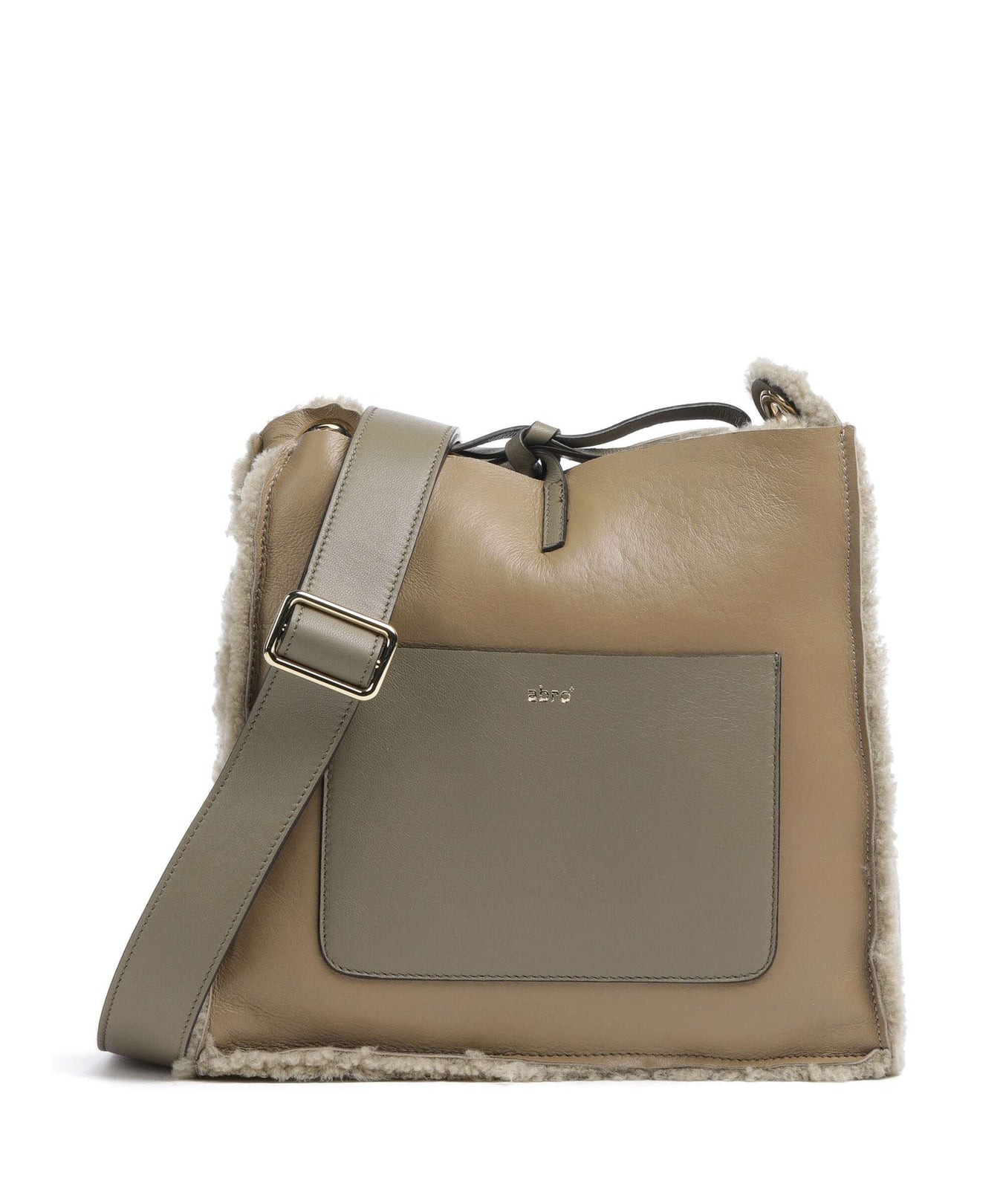 Abro Shearling Raquel Crossbody bag siena
