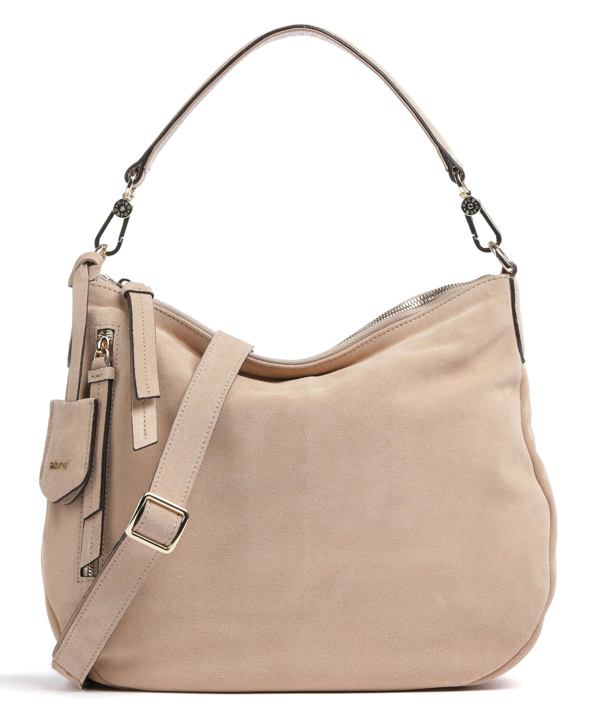 Abro Suede Juna Hobo bag natural