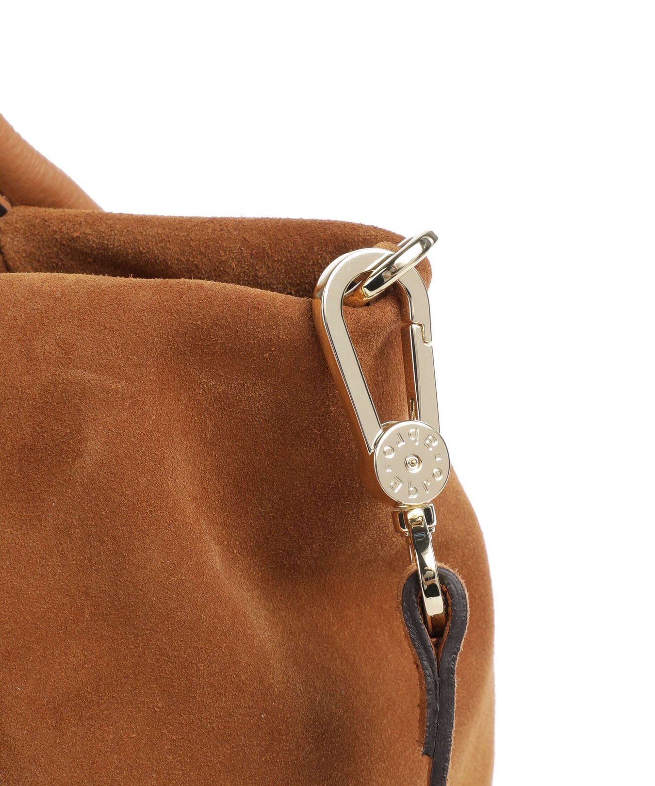 Abro Suede Willow Handbag cuoio