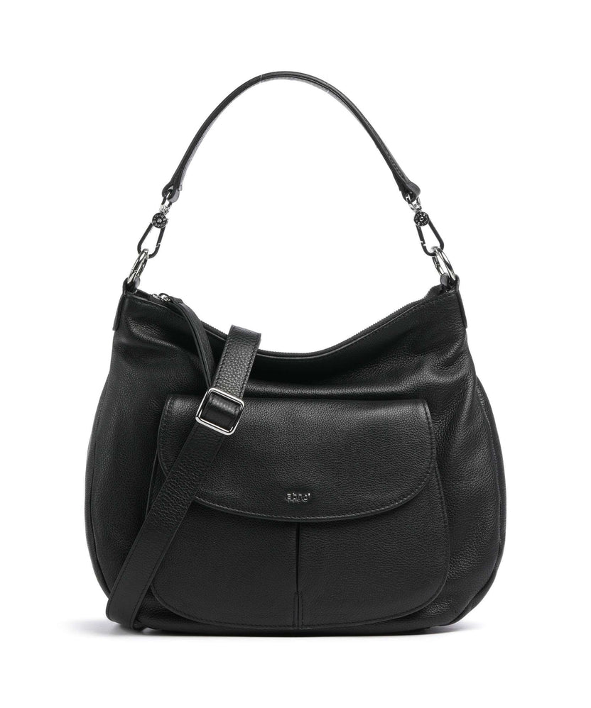 Abro Dalia Evelyn Hobo bag black/nickel