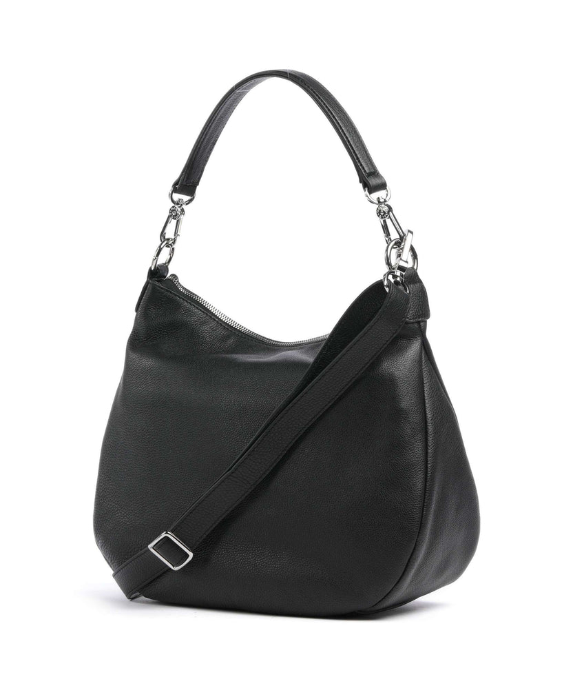 Abro Dalia Evelyn Hobo bag black/nickel