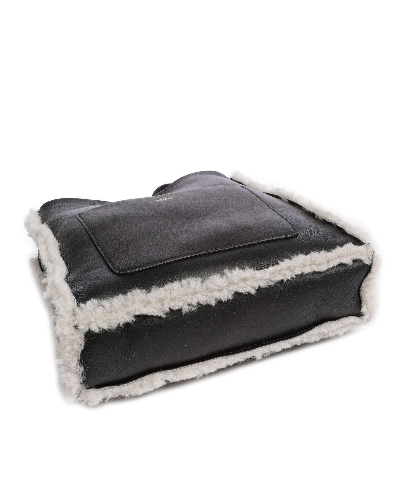 Abro Shearling Raquel Crossbody bag black/white