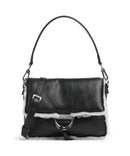 Abro Shearling Temi Torba preko ramena black/white