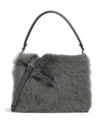 Abro Shearling Astor Torba preko ramena grey