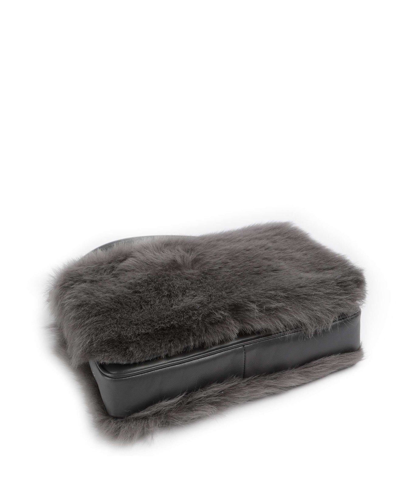 Abro Shearling Astor Shoulder bag grey