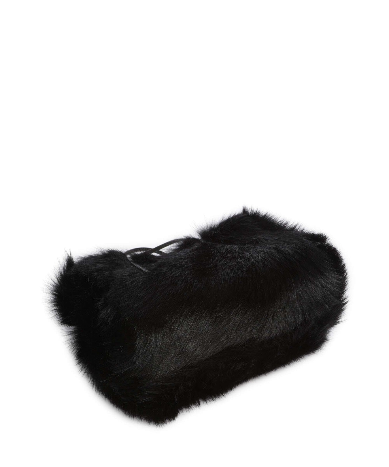 Abro Shearling Noelle Handbag black/gold